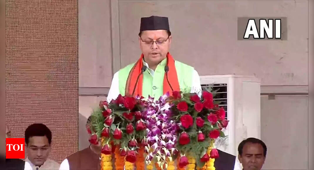 Live: Pushkar Singh Dhami takes oath as Uttarakhand CM