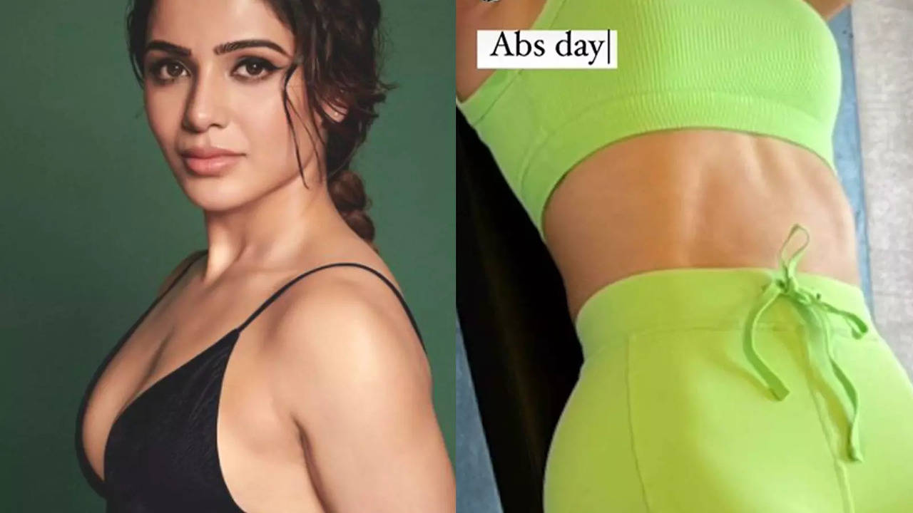 Samantha Ruth Prabhu flaunts her toned abs as she works out at airport,  nails side plank; PIC