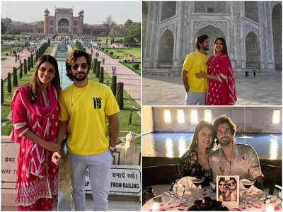 Exclusive Pics! Watching the sunrise at Taj Mahal and a dinner under the stars with Anushka...my birthday was celebrated in the most special way: Aditya Seal