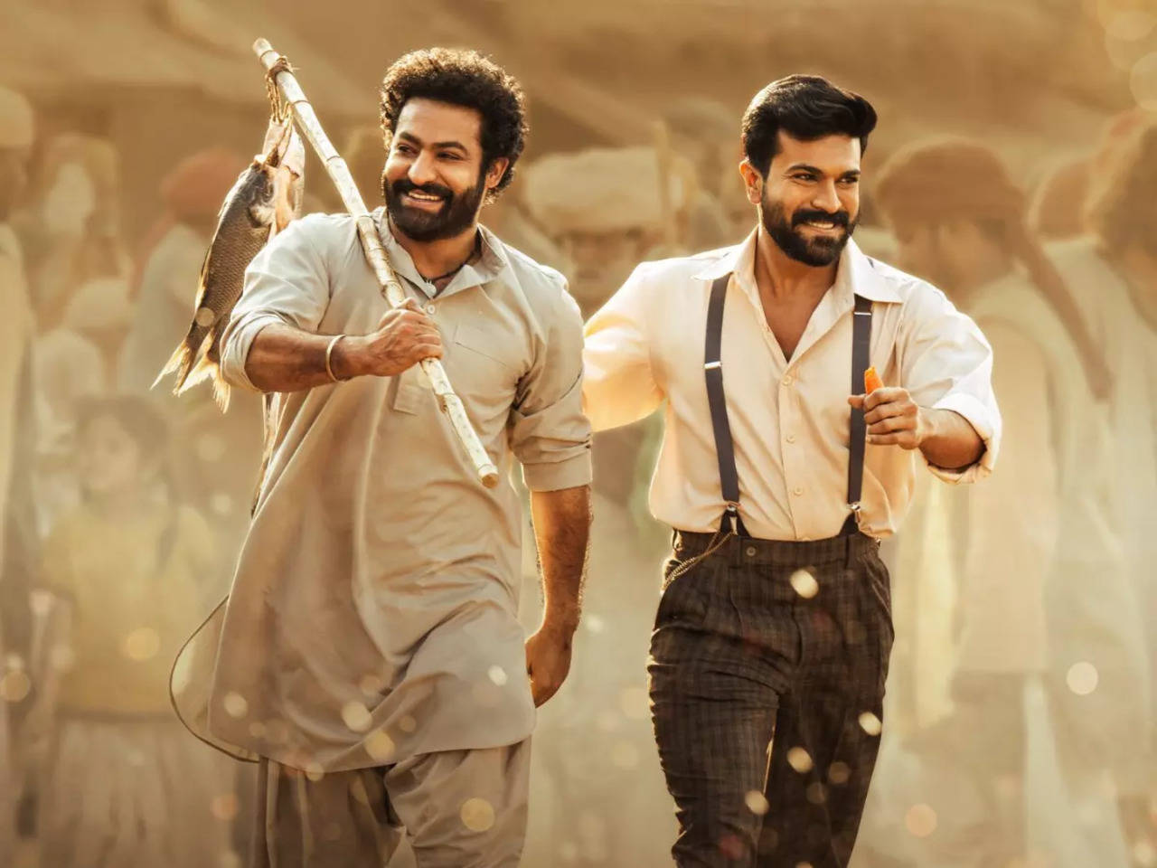 Ramcharan Xxx V - This is how Jr NTR and Ram Charan's fans celebrated 'RRR' Day in theatres.  Viral videos | Telugu Movie News - Times of India