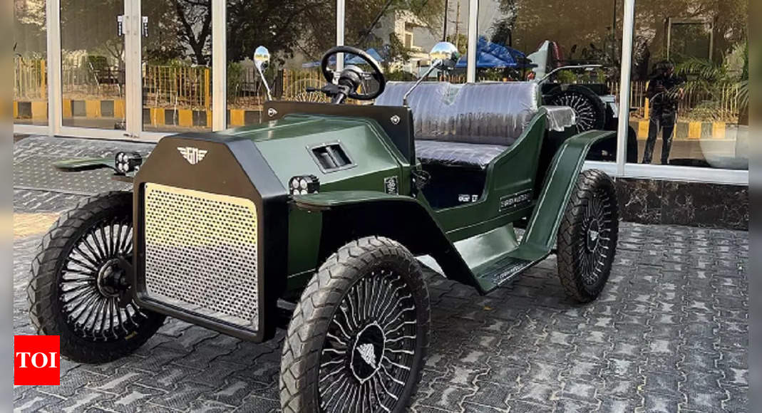 This electric 'vintage' car was built from ground up using Maruti Alto