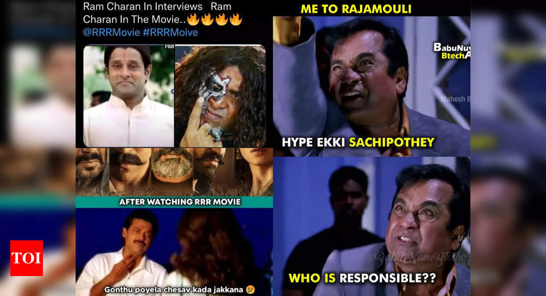 RRR: Netizens share hilarious memes after watching Jr NTR and Ram Charan  starrer | Telugu Movie News - Times of India