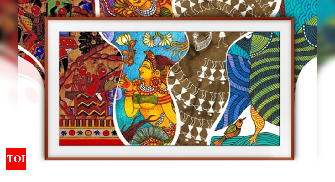 frame:  Samsung Frame TV brings the colours and vibrance of Madhubani paintings to your living room – Times of India