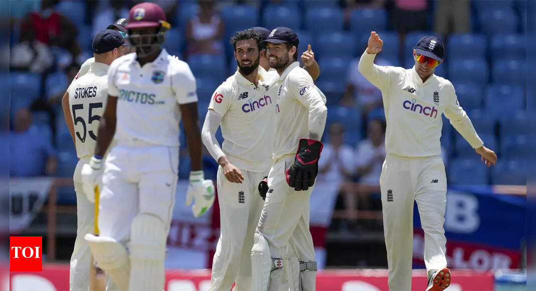 3rd Test: England take three wickets to put West Indies on back foot ...