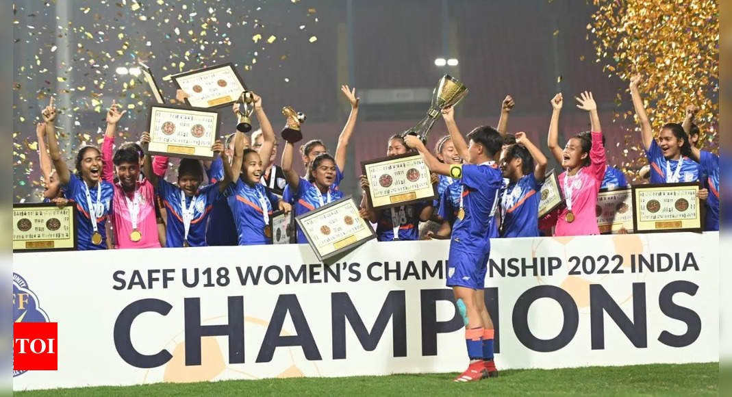 Indian team clinches SAFF U18 Women's Championship title Football