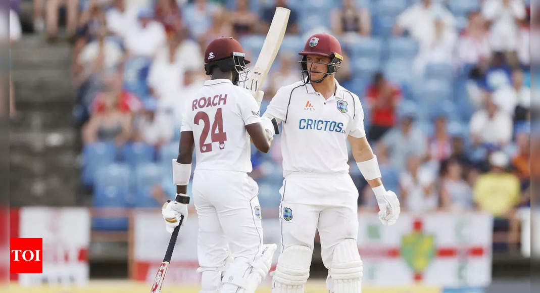 West Indies vs England 3rd Test: Joshua da Silva steers West Indies into narrow lead in Test decider | Cricket News – Times of India