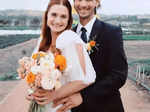 Wedding pictures of 'Harry Potter' star Bonnie Wright aka Ginny Weasley and Andrew Lococo are all things dreamy!