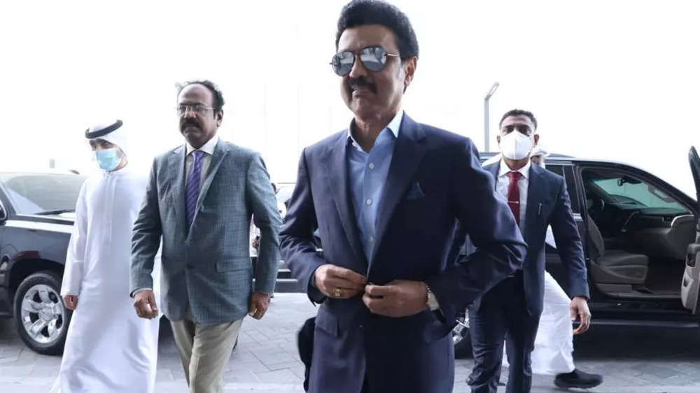 MK Stalin's 'suit up' transformation in UAE