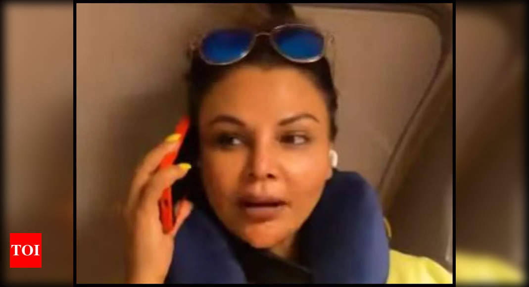 Rakhi Sawant asks her co-passengers if she can fly the plane; Check out  everyone's hilarious reactions - watch | Hindi Movie News - Times of India