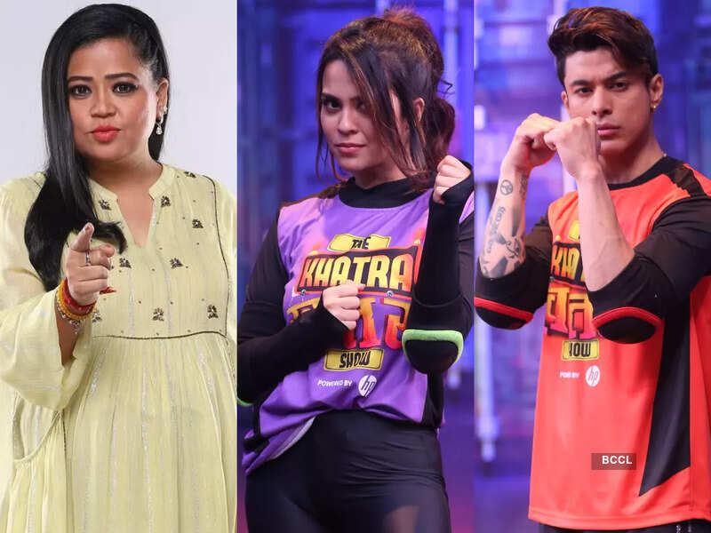 The Khatra Khatra Show: Pratik Sehajpal whistles Kuch Kuch Hota Hai's tune for Sana; Bharti Singh jokes, 'Yeh sunke mera baccha andar su*u kar dega' - Times of India The Khatra Khatra Show: Pratik Sehajpal whistles Kuch Kuch Hota Hai's tune for Sana; Bharti Singh jokes, 'Yeh sunke mera baccha andar su*u kar dega' - Times of India