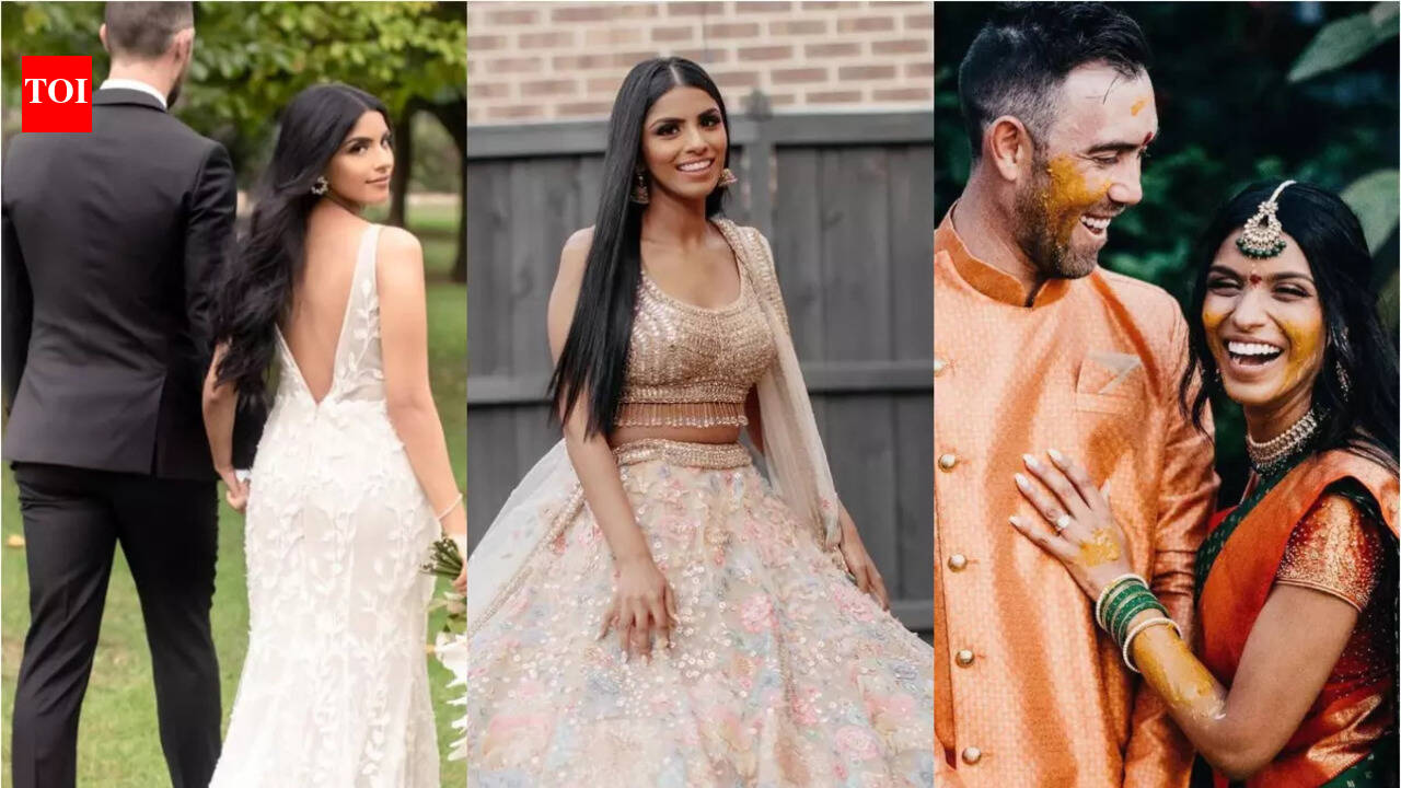 All the stylish photos from Vini Raman and Glenn Maxwell's wedding