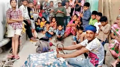 9-year-old boy performs as snake charmer in Delhi, rescued
