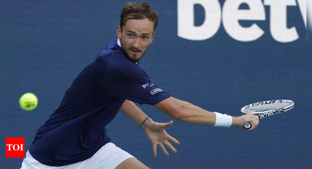 Miami Open: Daniil Medvedev, Alexander Zverev reach last eight, angry Nick Kyrgios out | Tennis News – Times of India