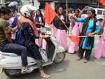 Central trade unions observe Bharat Bandh; see pics