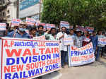 Central trade unions observe Bharat Bandh; see pics