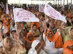 Central trade unions observe Bharat Bandh; see pics