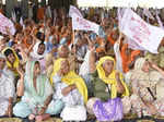 Central trade unions observe Bharat Bandh; see pics