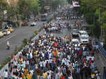 Central trade unions observe Bharat Bandh; see pics