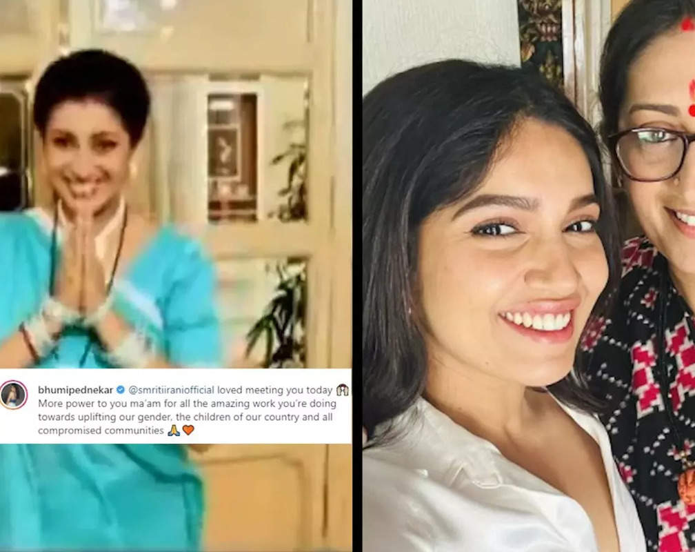 
Smriti Irani calls Bhumi Pednekar 'gifted actor with a heart of gold' as she praises the Union Minister for her amazing work towards children and uplifting women
