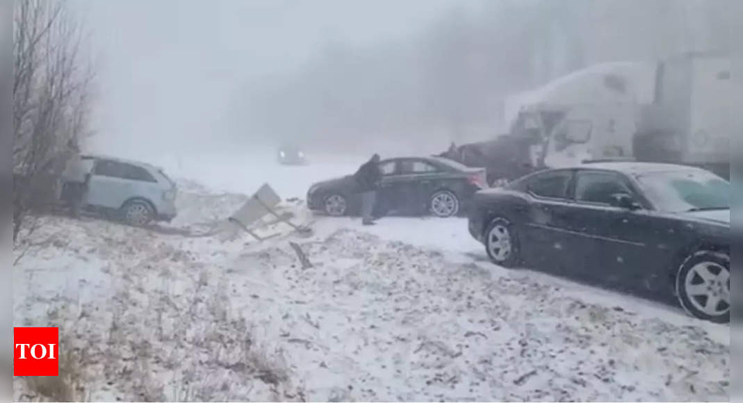 6 killed in Pennsylvania pile-up of 80 vehicles: Police – Times of India