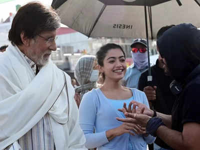 Rashmika Mandanna shares a BTS picture with Amitabh Bachchan from the sets in Rishikesh