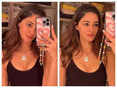 Ananya Panday has her mirror selfie game right on point as she stuns in a black outfit – See photos