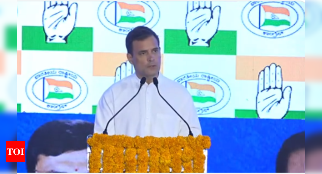 congress:   I have full confidence that Congress will win Karnataka assembly elections with clear majority: Rahul Gandhi | India News – Times of India