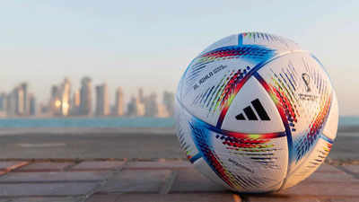 ejemplo bosquejo Edredón Adidas unveils official match ball of 2022 FIFA World Cup | Football News -  Times of India