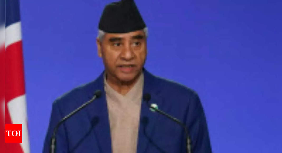 sher bahadur:   Nepal PM Sher Bahadur Deuba arrives in India for 3-day visit | India News – Times of India