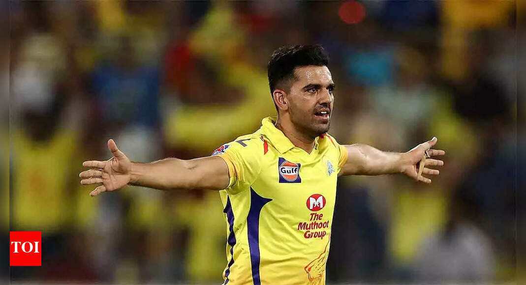 csk:  IPL 2022: CSK await Deepak Chahar’s anticipated April-end return | Cricket News – Times of India