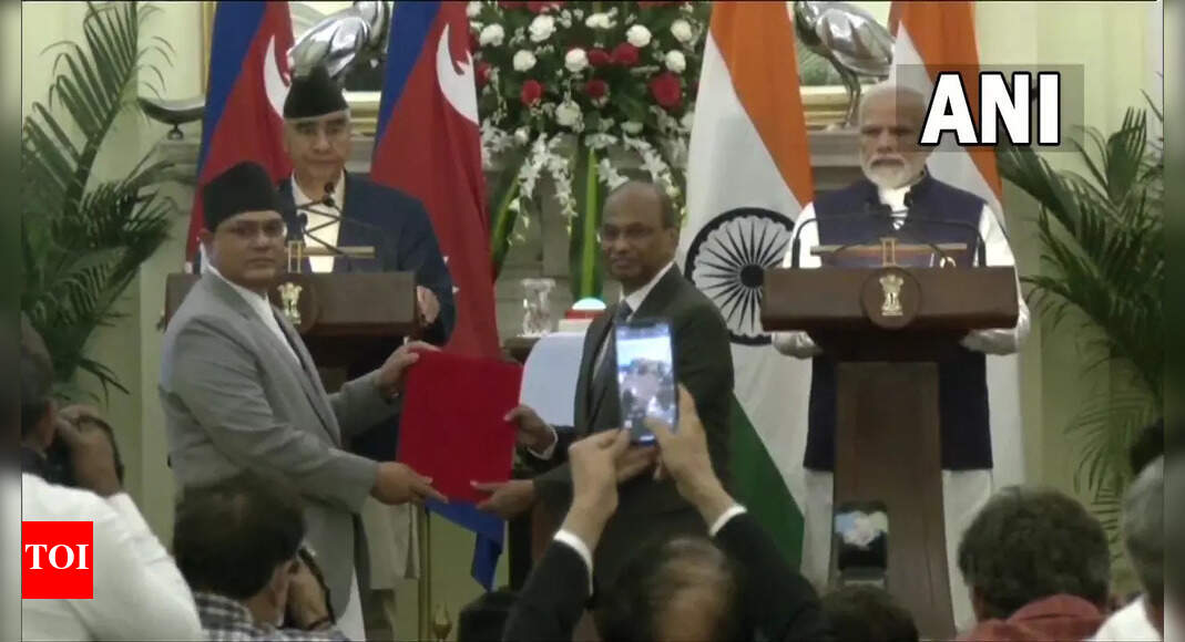 India, Nepal vow to further expand bilateral ties | India News - Times ...