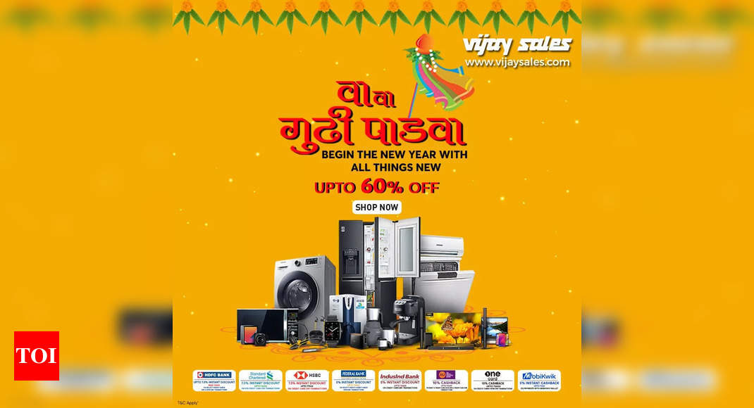 vijay sales: Vijay Gross sales announces the sale of Gudi Padwa; offers up to 60% off electronics