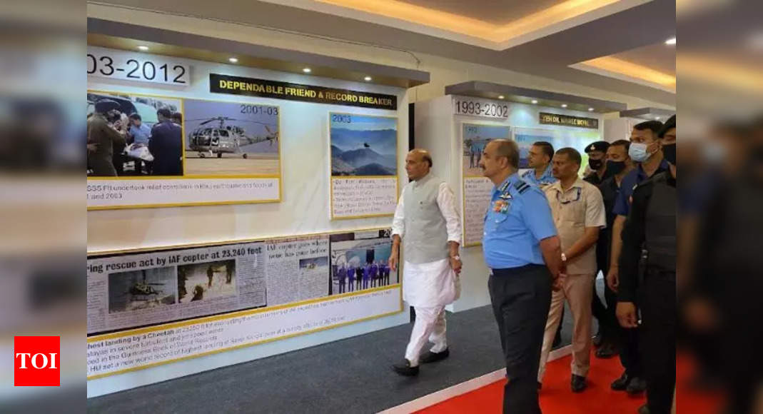 Defence minister Rajnath Singh says Chetak helicopter frontline platform, even 60 years after induction | India News – Times of India
