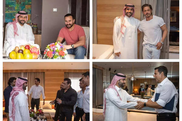 SRK-Salman meet Saudi Culture Minister