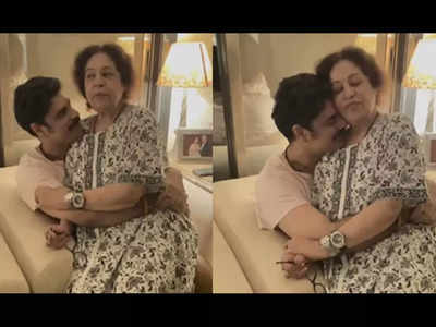 Anupam Kher captures Kirron Kher and Sikander Kher’s cutest mother-son moment
