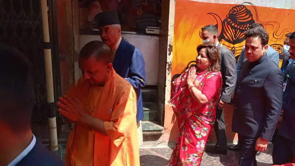 In pics: Nepal PM, Yogi Adityanath offer prayers at Varanasi temple