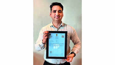 Times of India article about English Vocabmetry patent