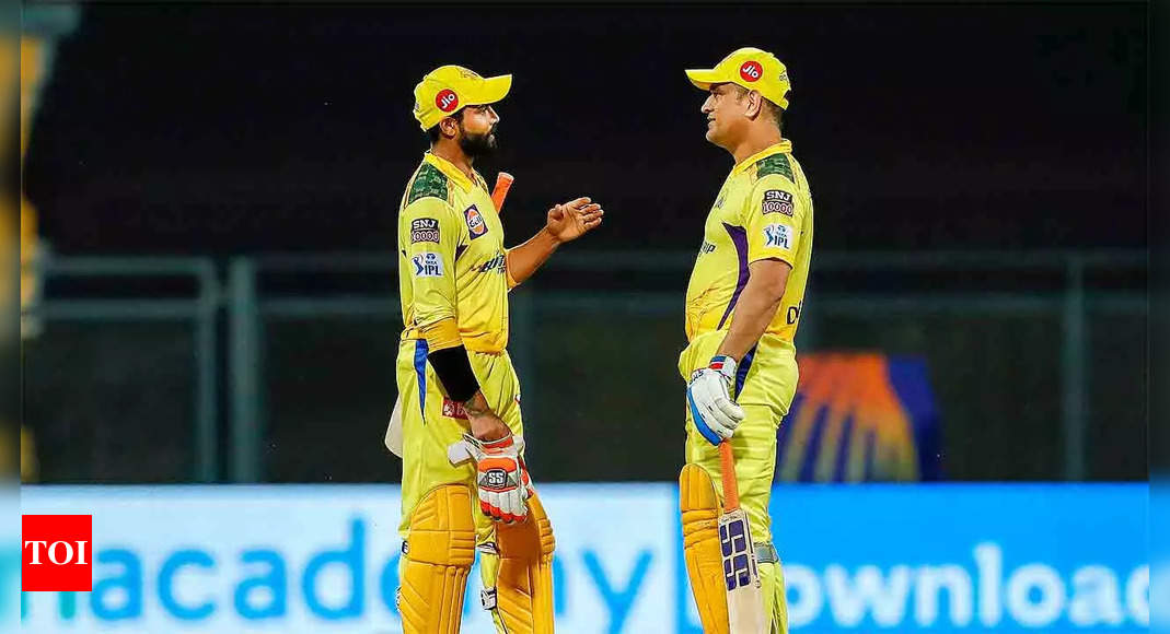 IPL 2022: Under pressure after three losses, Jadeja lucky to have Dhoni by his side | Cricket News – Times of India