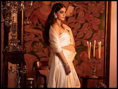 Sonam Kapoor Ahuja shows off baby bump in white saree; Here's what Anil Kapoor, Anand Ahuja and others have to say