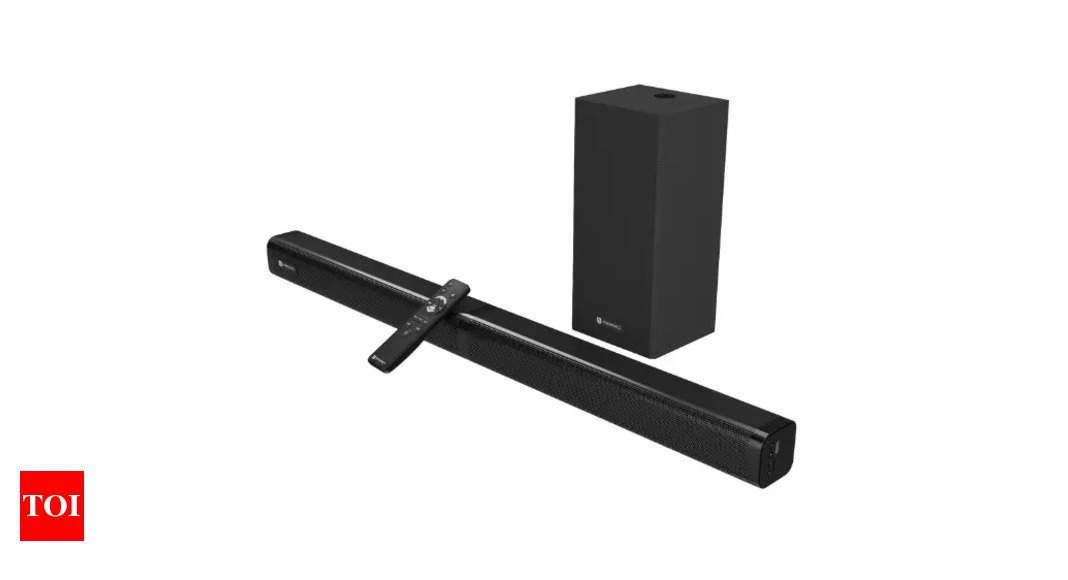 soundbar:  Portronics launches ‘Pure Sound 103’ soundbar with subwoofer at Rs 5,999 – Times of India