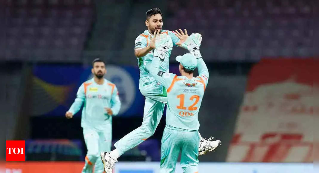 IPL 2022, SRH vs LSG: Avesh Khan leads Lucknow Super Giants to thrilling win against Sunrisers Hyderabad | Cricket News – Times of India