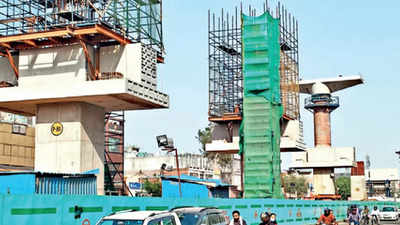 Delhi’s first double-decker viaduct on Pink Line starts taking shape