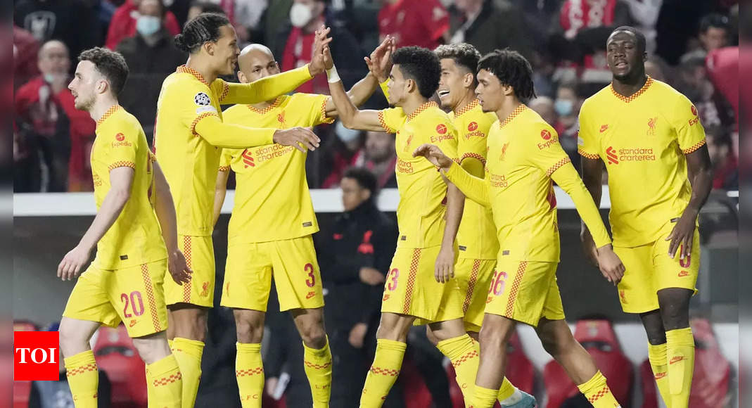 Champions League: Liverpool down Benfica 3-1 to take firm grip on tie | Football News – Times of India