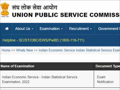 UPSC IES 2022 application begins @ upsc.gov.in, exam on June 24