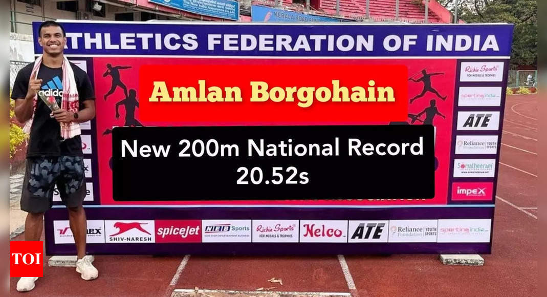 Amlan Borgohain sets national mark, Sable cracks 5000m meet record on debut | More sports News – Times of India