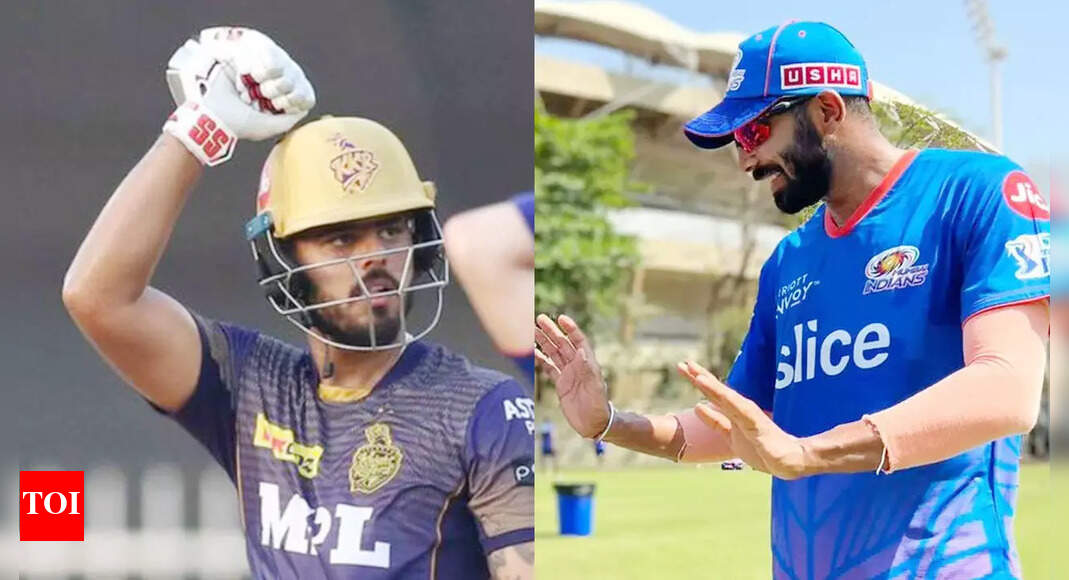 IPL 2022 Nitish Rana fined 10 percent of match fees for Level 1