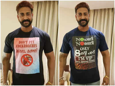Bigg Boss Malayalam 4: From 'Don't put cockroach in my Kanji' to 'I am a foodie', here's a look at the special t-shirts of Ronson Vincent