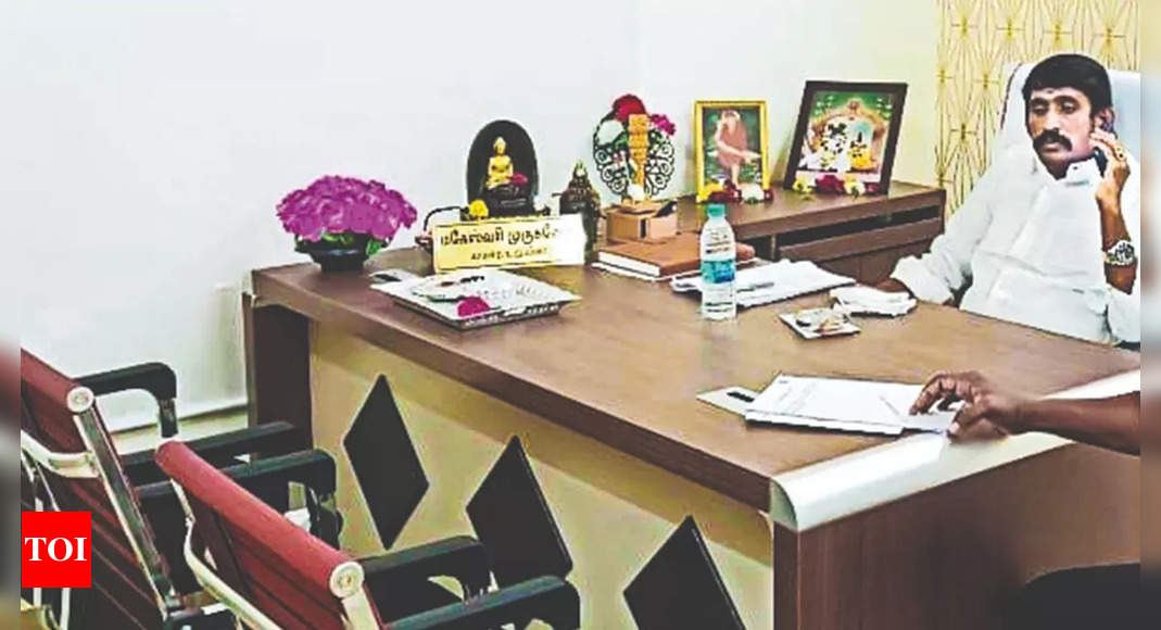 ward-175-councillor-s-husband-takes-over-her-office-duties-chennai