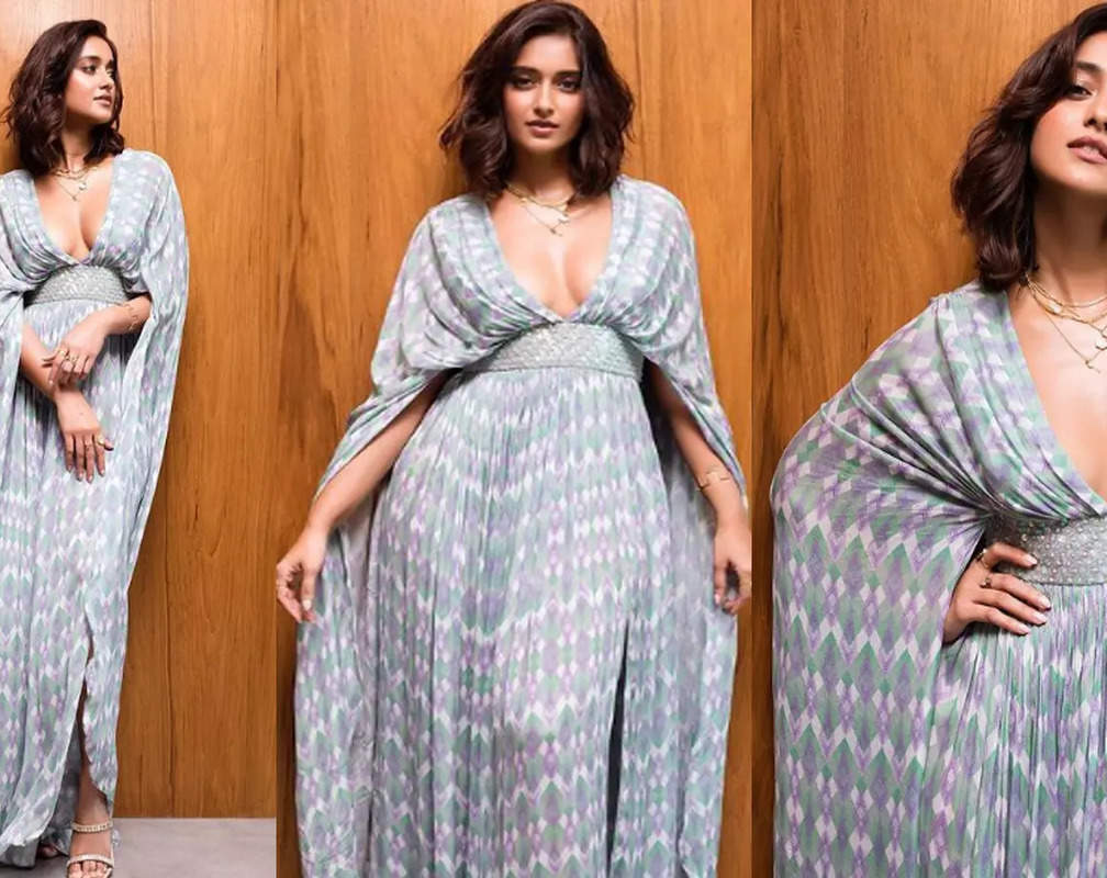 
Ileana D’Cruz stuns in cape style maxi dress with deep neckline, netizens say 'How can someone be this beautiful'
