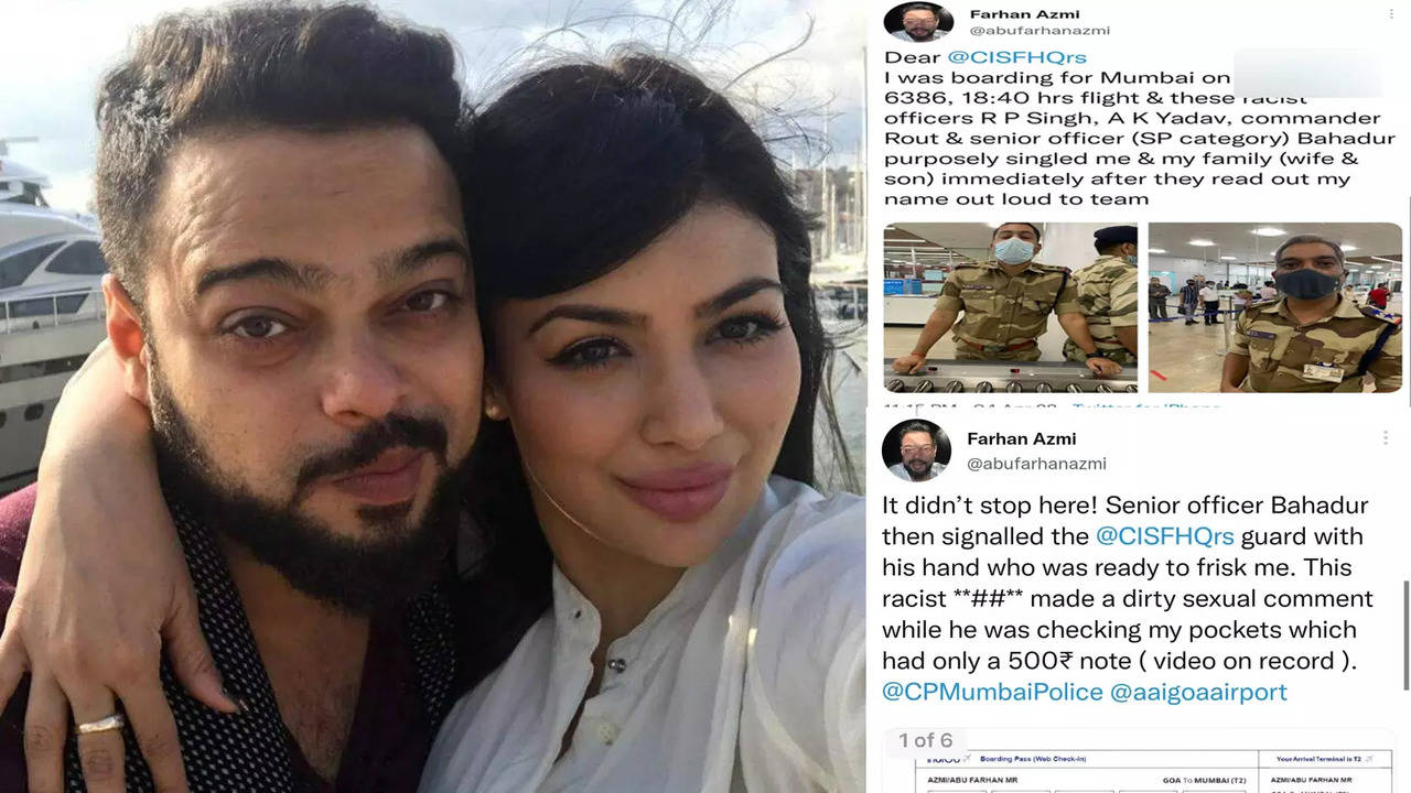 Ayesha Takia and husband Farhan Azmi face racial discrimination at Goa airport Armed male officer tried to physically touch my wife